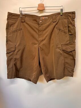 5.11 Tactical Men's Tan Cargo Shorts - Utility Pockets